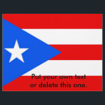 Flyer med Puerto Rico, USA<br><div class="desc">Flyer med Flagga av Puerto Rico,  Förenta staterna Denna produkt är dess anpassade.</div>