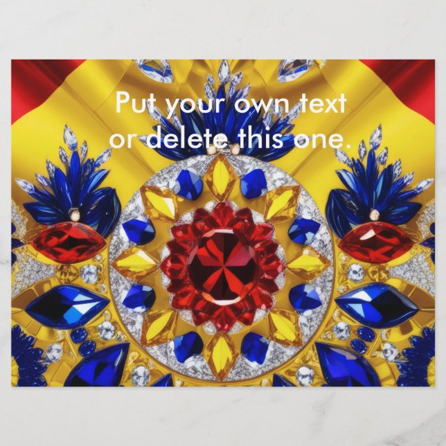 Flyer med rumänsk Färg design (Framsidan)