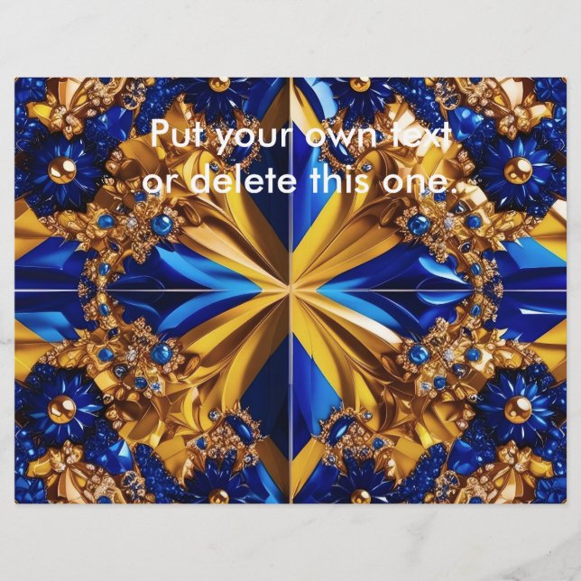 Flyer med Sverige Färg Design (Framsidan)