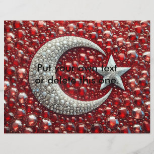 Flyer med turkiskt Färg