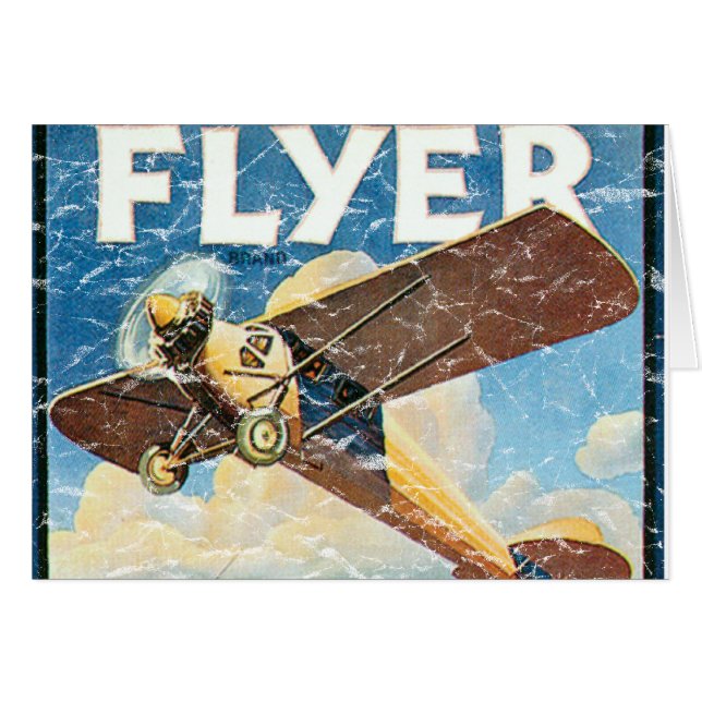 Flyer-nödlidande Hälsningskort (Framsidan Horizontal)