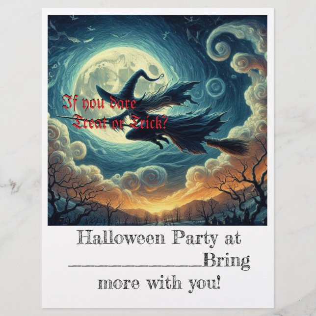 Flyer på Halloween (Baksidan)