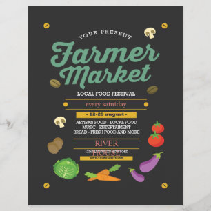 Flyer på jordbruksmarknaden
