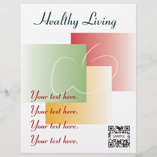 Flyer Template Healthy Living (Framsidan)
