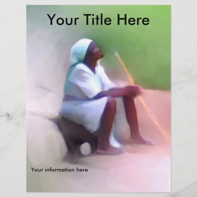 Flyer Template, Help Haitis insamlare-meddelande (Framsidan)