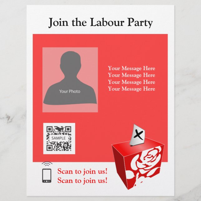 Flyer Template Labour Party (Framsidan)
