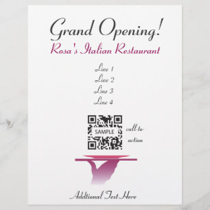 Flyer Template Rosa's Italienska Restaurant