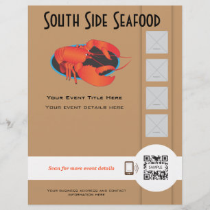 Flyer Template Seafood Restaurang