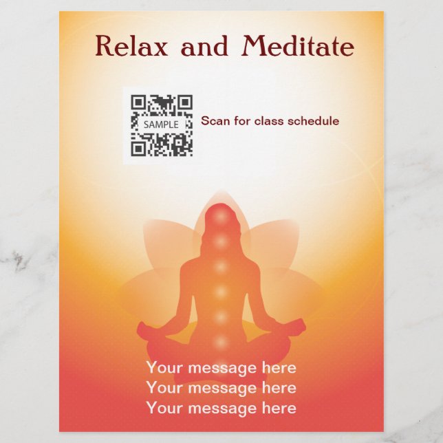 Flyer Template Yoga (Framsidan)