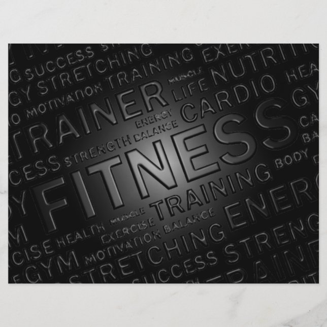 Flyer till Personal Trainer & Fitness Center (Framsidan)