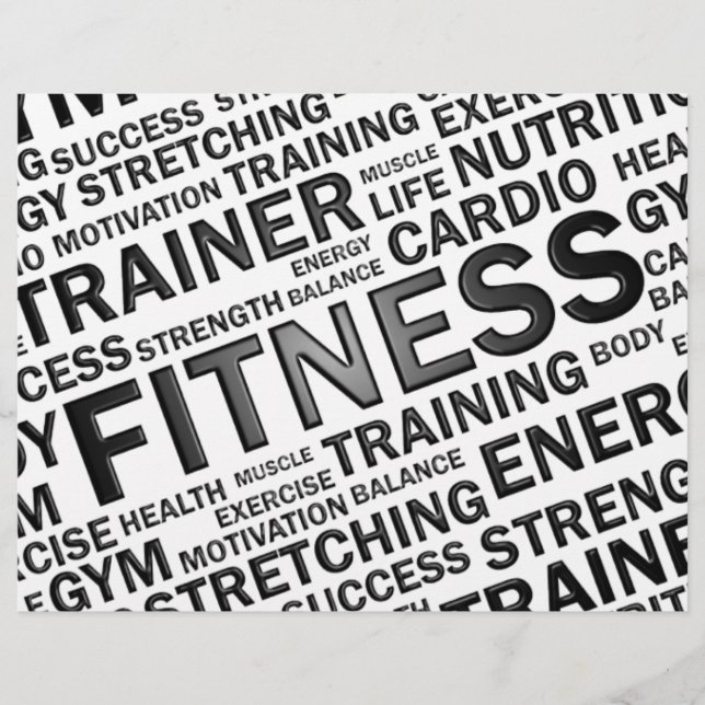Flyer till Personal Trainer & Fitness Center (Framsidan)