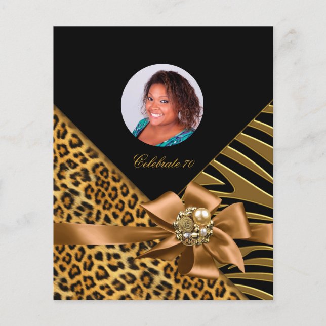 Flyer Zebra Leopard Guld Black (Framsidan)