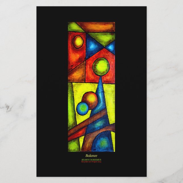 Flyers, Balans, Akrylkonst Flygblad (Framsidan)