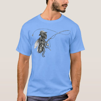 FlyFishing Black and White T Shirt