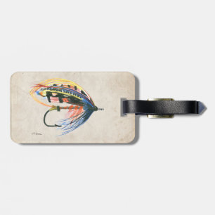 FlyFishing Lure Art Salmon Fly Lure Bagagebricka