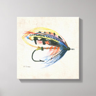FlyFishing Lure Art Salmon Fly Lure Canvastryck