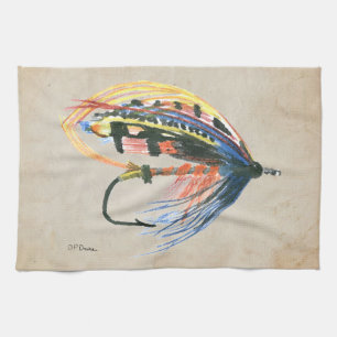 FlyFishing Lure Art Salmon Fly Lure Kökshandduk