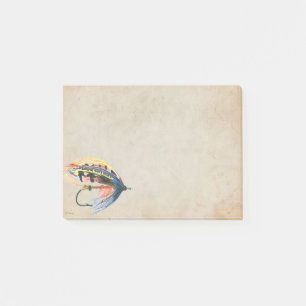 FlyFishing Lure Art Salmon Fly Lure Post-it Block