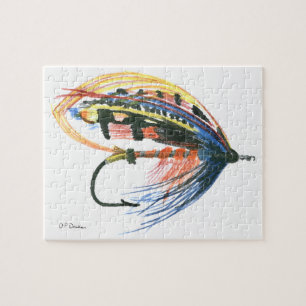 FlyFishing Lure Art Salmon Fly Lure Pussel