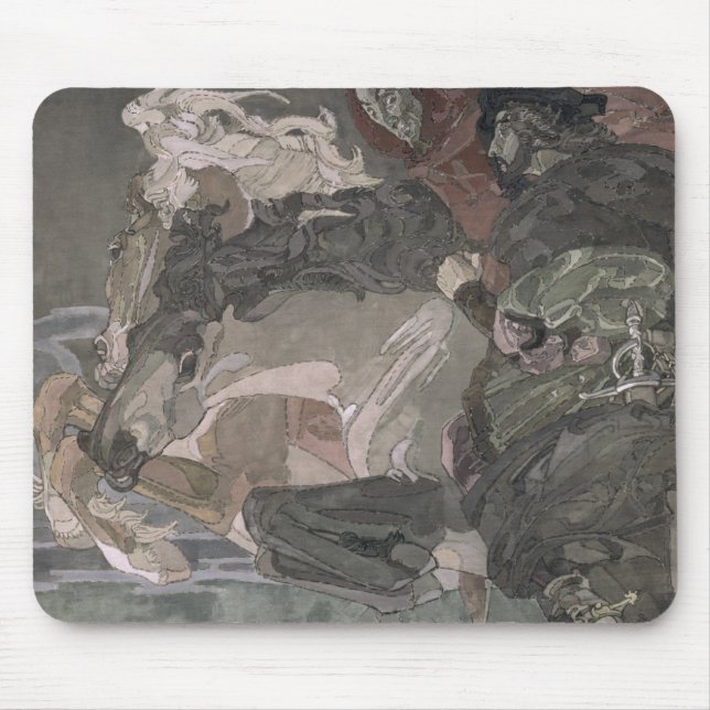 Flyg av Faust och Mephistopheles, 1896 Musmatta (Framsidan)