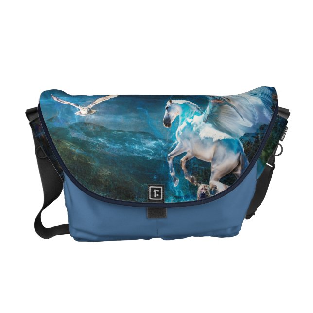 Flyg av finare messenger bag (Framsidan)