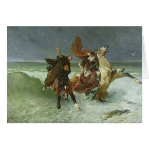 Flyg av Gradlon Mawr c.1884 Hälsningskort