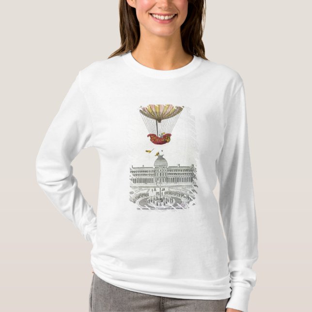 Flyg av Jacques Charles och Nicholas Robert T Shirt (Framsida)