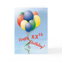 Flyg-Away Balloon Bundle Grattis på födelsedagen