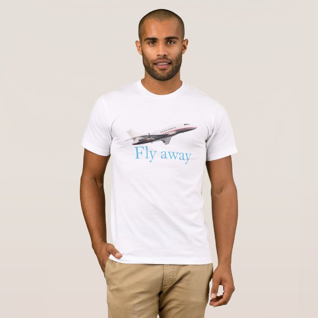 Flyg bort t-shirt (Hel framsida)