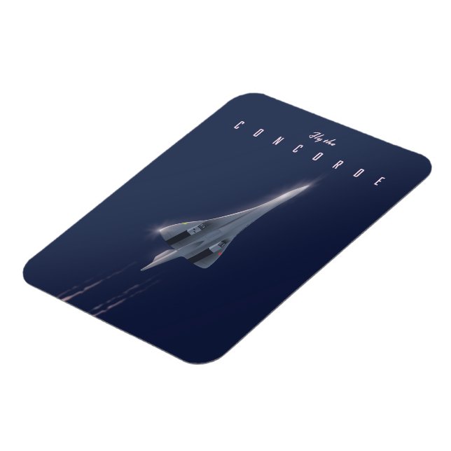Flyg Concorde-resaaffisch Magnet (Vänstra Sidan)