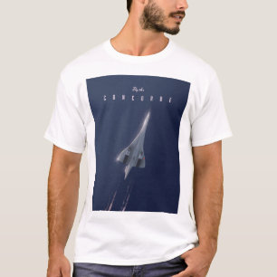 Flyg Concorde-resaaffisch T Shirt