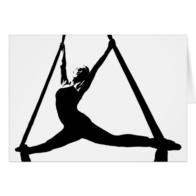 Flyg- dans, splittringar hälsningskort (Framsidan Horizontal)