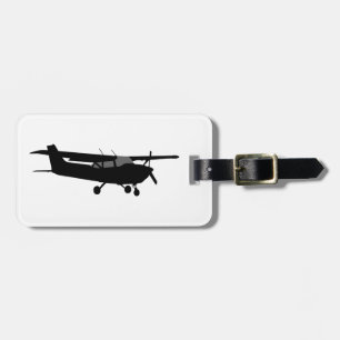 Flyg för flygplanklassikerCessna svart Silhouette Bagagebricka