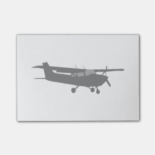 Flyg för flygplanklassikerCessna svart Silhouette Post-it Block