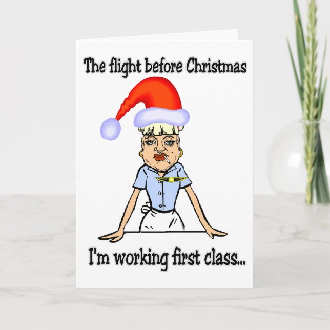 Flyg för jul helgkort (Framsida)