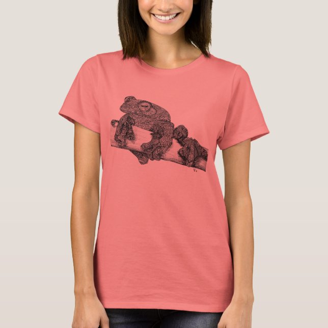Flyg från grog Dam Kingringer T T-shirt (Framsida)