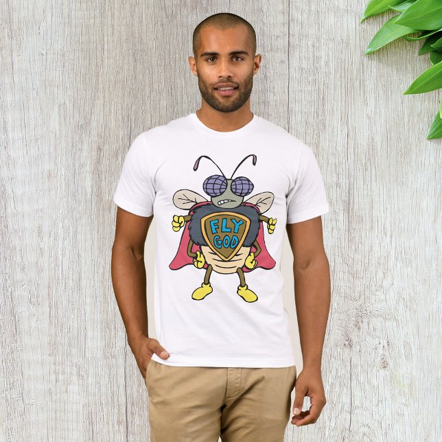 Flyg Gud Superhjälte Flyg Insekt Karaktär T Shirt (Skapare uppladdad)
