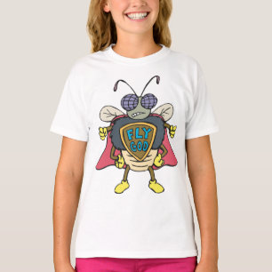 Flyg Gud Superhjälte Flyg Insekt Karaktär T Shirt