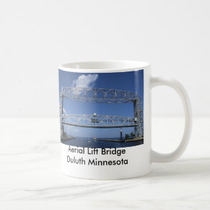 Flyg- hiss överbryggar/Duluth Minnesota Kaffemugg