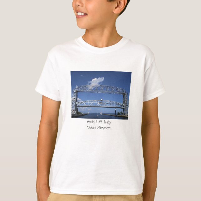 Flyg- hiss överbryggar/Duluth Minnesota T-shirt (Framsida)