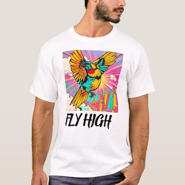 Flyg Högt: En Färgexplosion! T Shirt (Framsida)