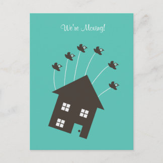 Flyg House - Vi är Flytta - Post Card Meddelande Vykort