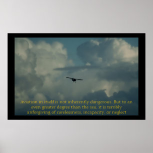 Flyg i honom är inte naturligt farligt poster
