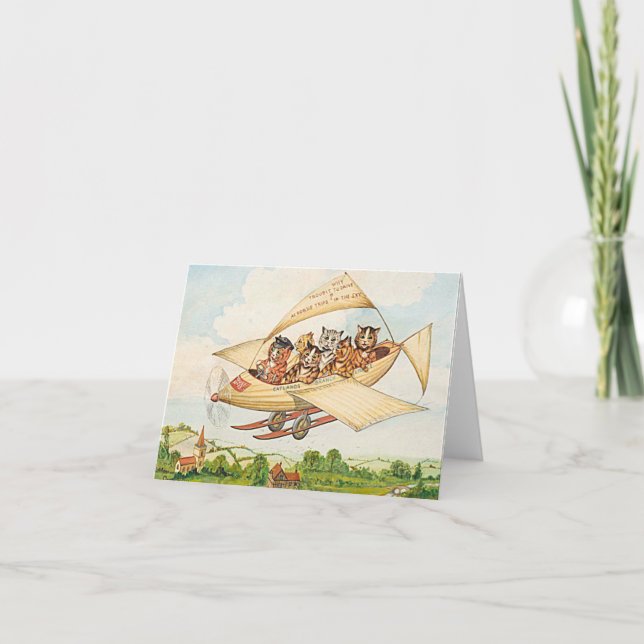 Flyg i Katter av Louis Wain Kort (Framsida)