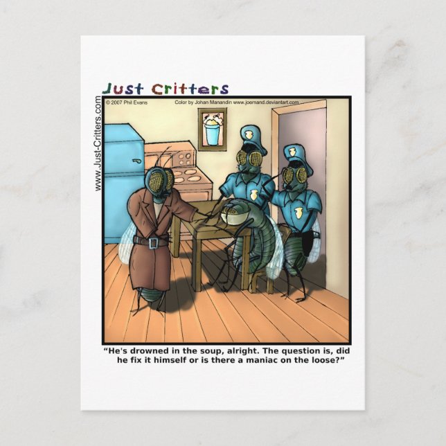 Flyg i Soppa Vykort (Framsida)