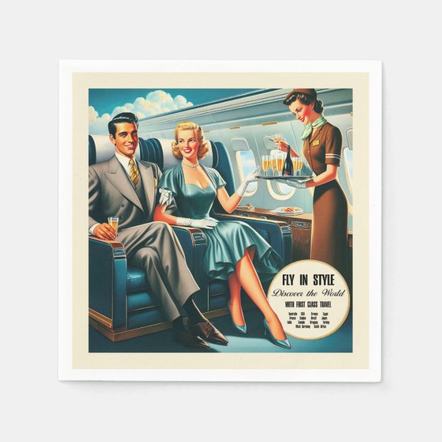 Flyg i Stil Pappersservett (Framsidan)