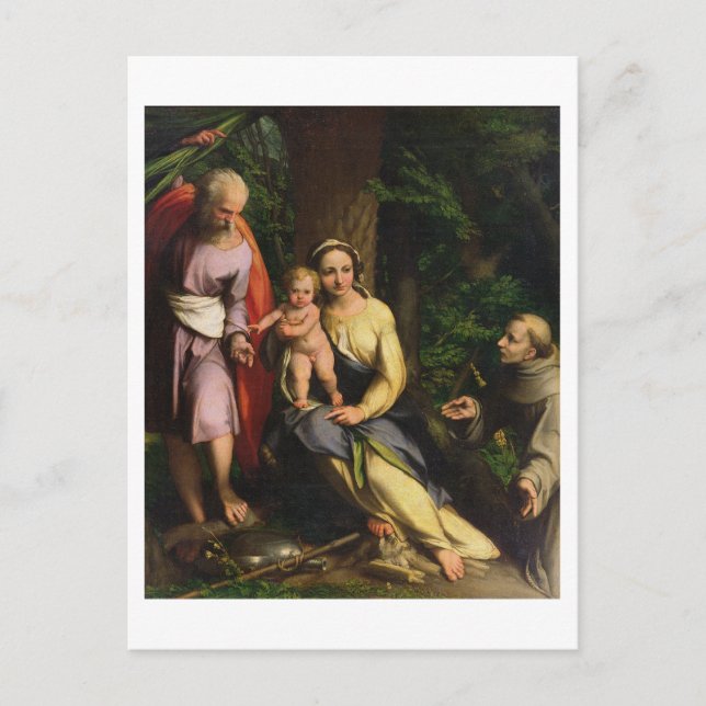 Flyg in i Egypten, 1515 (olja på kanv) Vykort (Framsida)