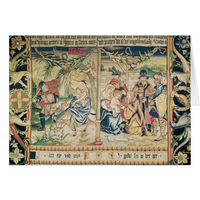 Flyg in i egypten och tillbedjan av hälsningskort (Framsidan Horizontal)