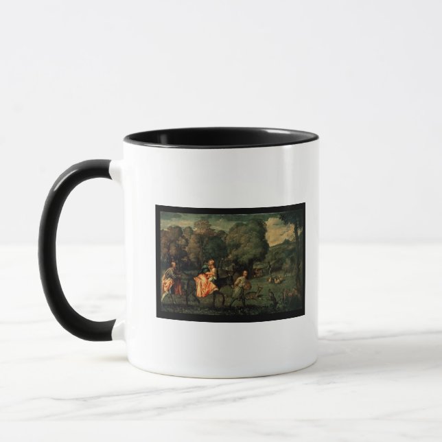 Flyg in i egyptenen, 1500s mugg (Vänster)