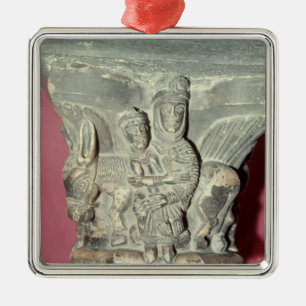 Flyg in i egyptenhuvudstad julgransprydnad metall